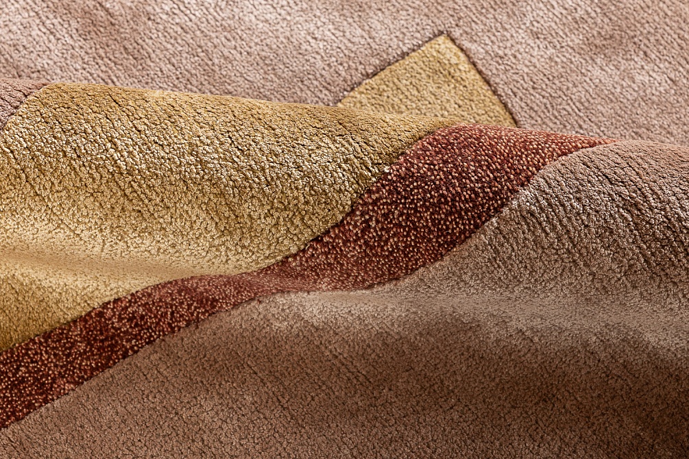 Индийский ковер из шерсти, эвкалиптового шёлка и шёлка «TECTONIC» D7-C2 3