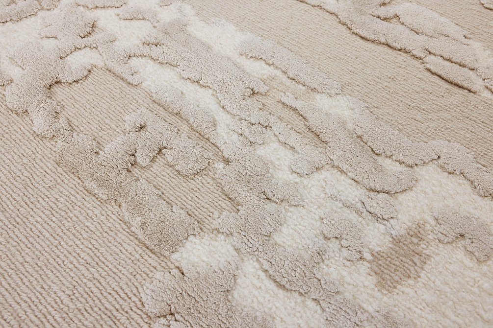 Индийский ковер из шерсти, шёлка и хлопка «CHARME NOMAD» DD24-831-BEIGE 6