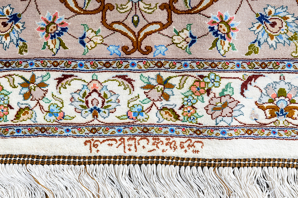 Иранский ковёр из шёлка «QOM» 21-1031