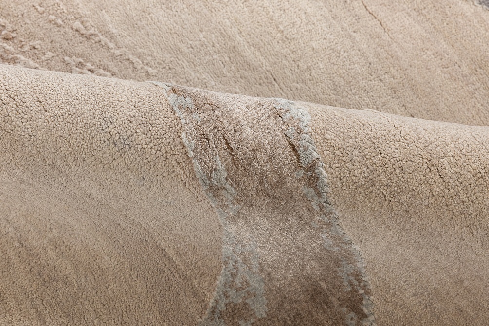 Индийский ковер из шерсти, бамбукового шёлка и хлопка «CHAOS THEORY» ESK434-AWHITE-CGREY 4