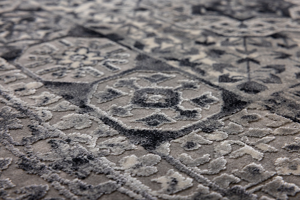 Турецкий ковер из эвкалиптового шёлка и акрила «VERSAİLLES PALACE» 8522A-ANT-LGRY 6