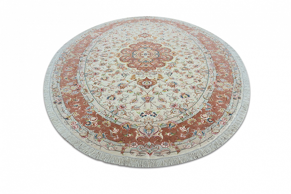 Иранский ковер из шерсти и шёлка «TABRIZ IR» 11-470-IR(Oval) 2