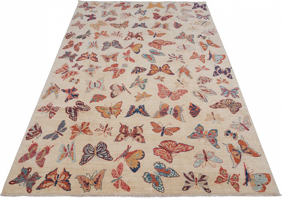 Пакистанский ковер из шерсти «BUTTERFLY» MLT(199X301) 2