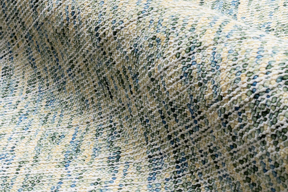 Индийский ковёр из шерсти и арт-шёлка «KONARK» 2021078-LEMON GRASS