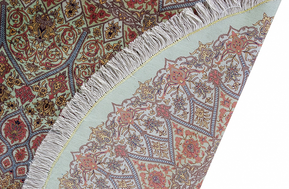 Иранский ковер из шёлка «QOM» 7-147-IR(Round)