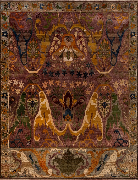 Индийский ковер из шерсти «ZIEGLER VINTAGE» AC228-PINK-MIX(370x442)