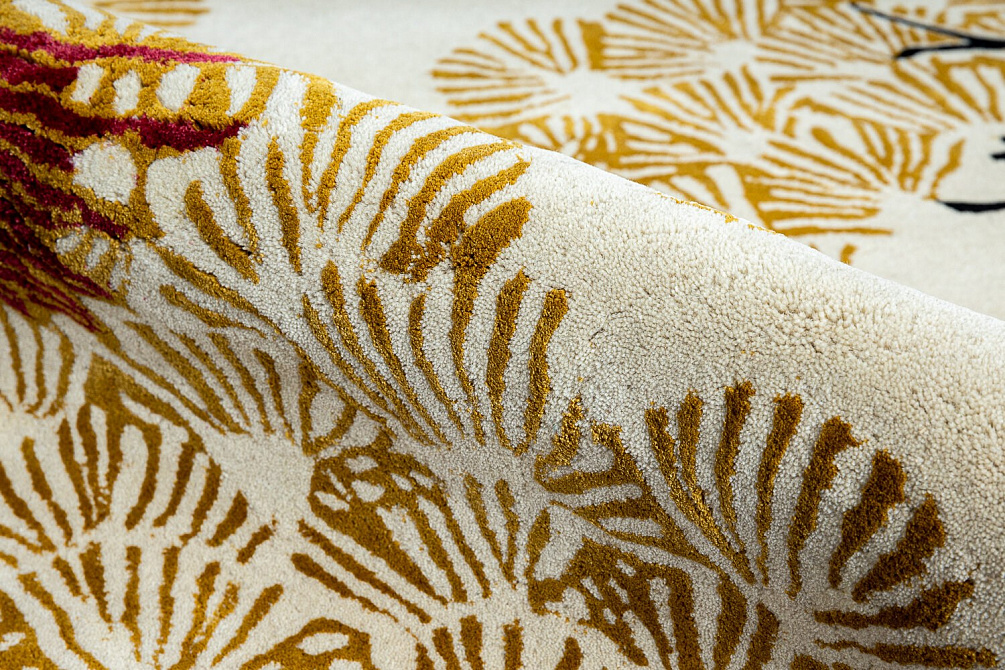 Индийский ковёр из шерсти и арт-шёлка «WENDY COLLECTION» CRANES IN TREES