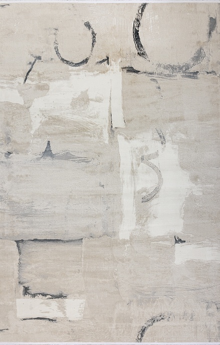 Турецкий ковер из полипропилена и полиэстера «MOON» 2629A-CREAM-L.GREY 1