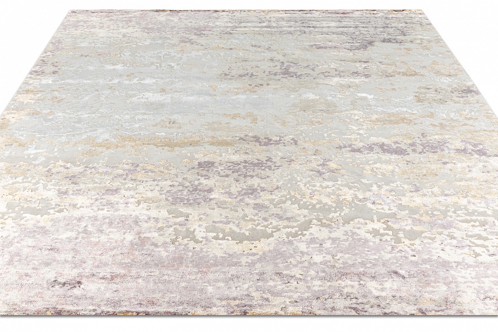 Индийский ковер из арт-шёлка, шерсти и хлопка «CHROME GOLD» 2-MULTI