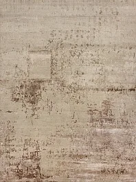 Индийский ковер из шерсти, бамбукового шёлка и хлопка «CHAOS THEORY» LU9034-A.WHITE-D.IVORY 1