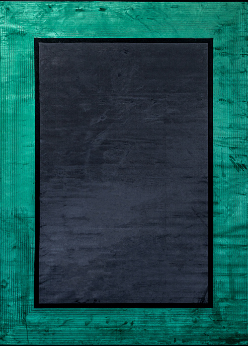 Турецкий ковер из бамбукового шёлка и акрила «Cabinet Rugs» 0704B-BLACK-GRIn
