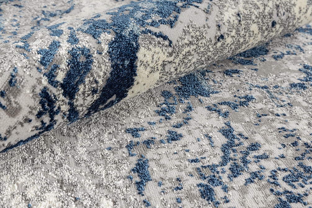 Турецкий ковер из полипропилена и полиэстера «AXEL» 8694-CRE-BLU