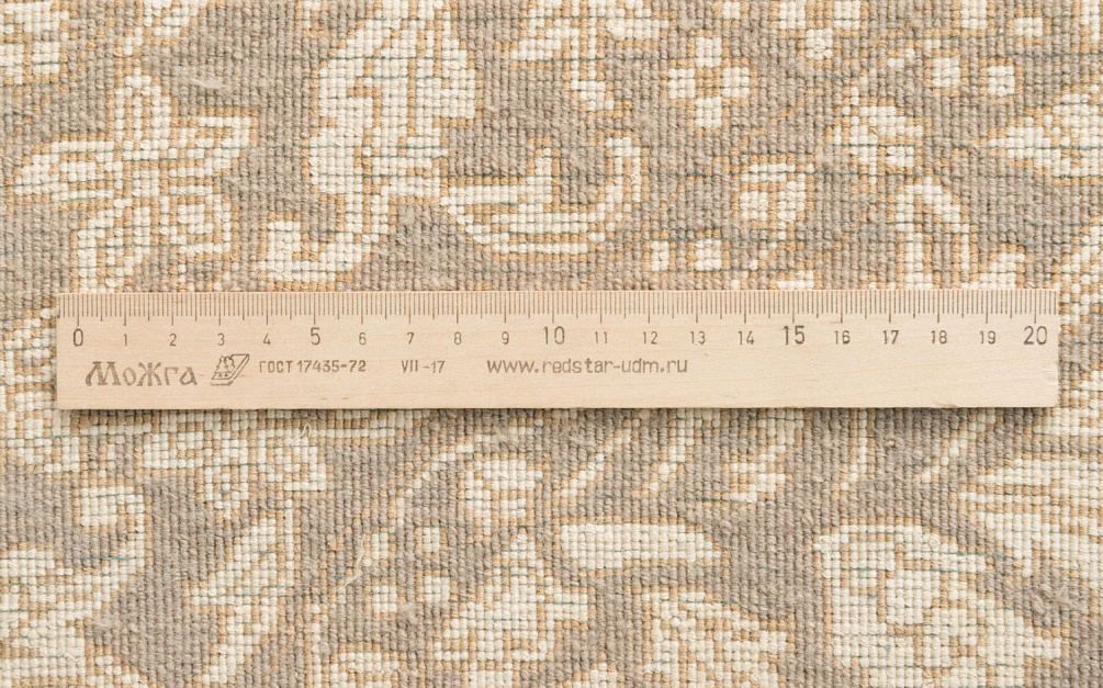 Индийский ковёр из шерсти и арт-шёлка «KING OF AGRA» NO9-GRY-GRY(Oval)