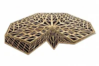 Индийский ковер из шерсти, арт-шёлка и хлопка «Art de Vivre by DETALI» design Victoria Mikhno «INTRICATE BLACK» 3