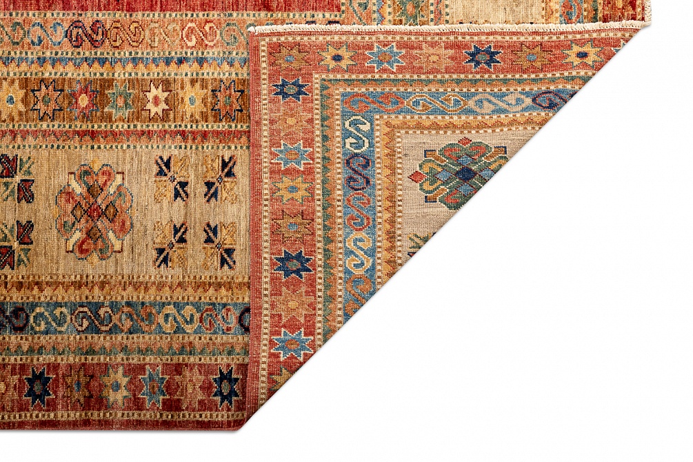 Пакистанский ковер из шерсти «KAZAK ROYAL» 227574-RED-BGE 7