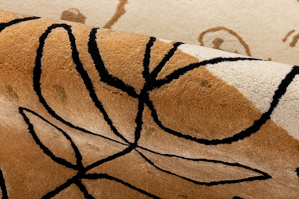 Индийский ковер из шерсти и эвкалиптового шёлка «KUMO» CLOUD‐06