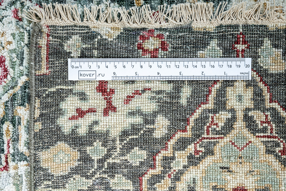 Индийский ковёр из шерсти и шёлка «PALACE OF DOGES» RRK5-GREEN