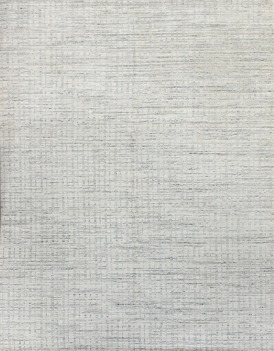 Индийский ковер из арт-шёлка и шерсти «DJOTTO» BFE-WHITE-BLUE