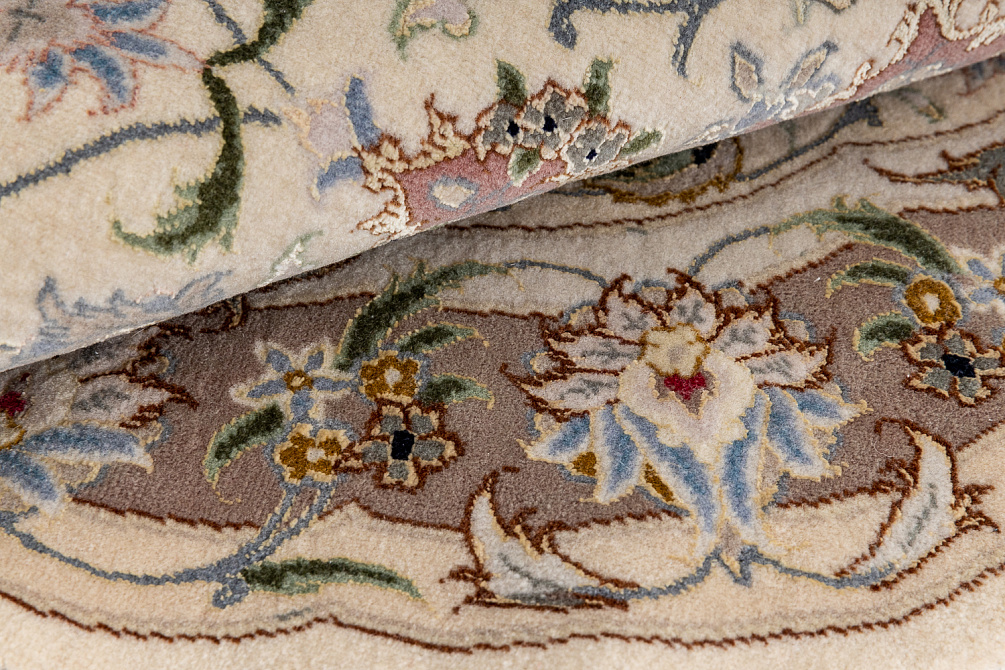 Иранский ковёр из шерсти и шёлка «TABRIZ IR» 8-478-IR(Round)