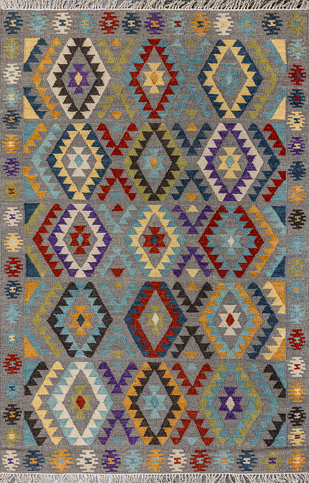 Индийский ковер из шерсти «KILIM (EWT)» KL463