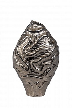 Ваза для цветов фигурная малая серебро