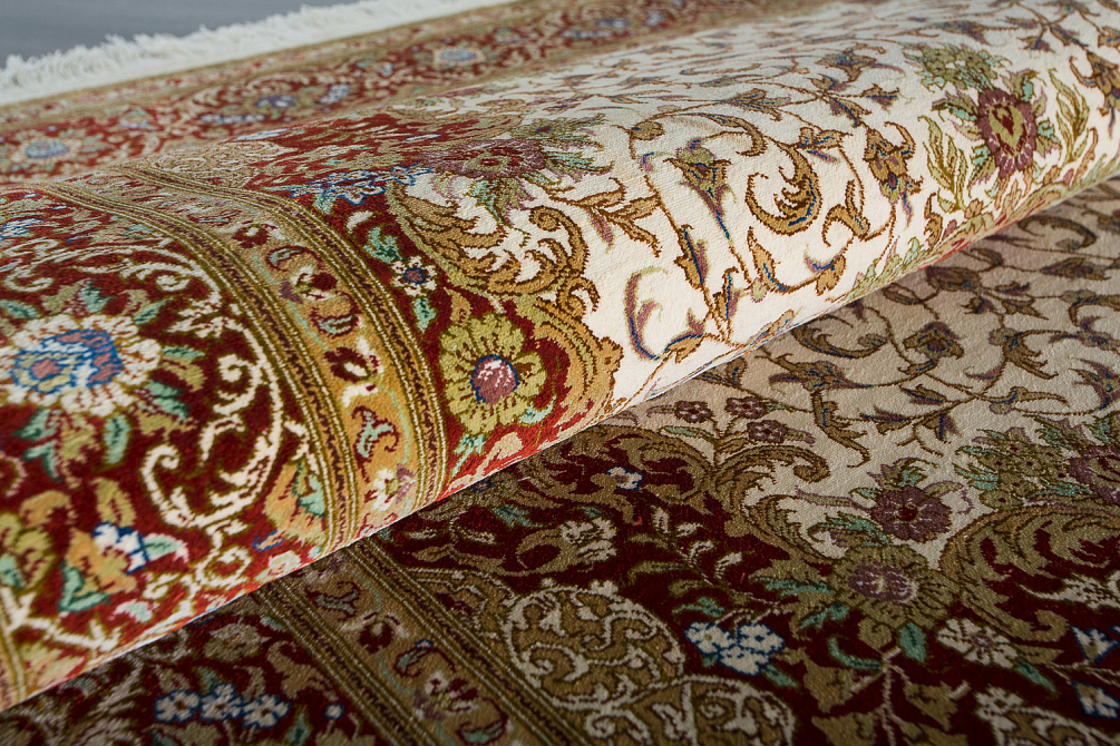 Иранский ковёр из шёлка «QOM» 13-7020/S-IR