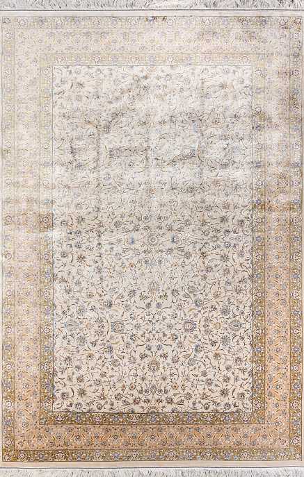Иранский ковер из шёлка и модала «MASTERPIECE QUM» 012-23-1510-CREAM Katrin