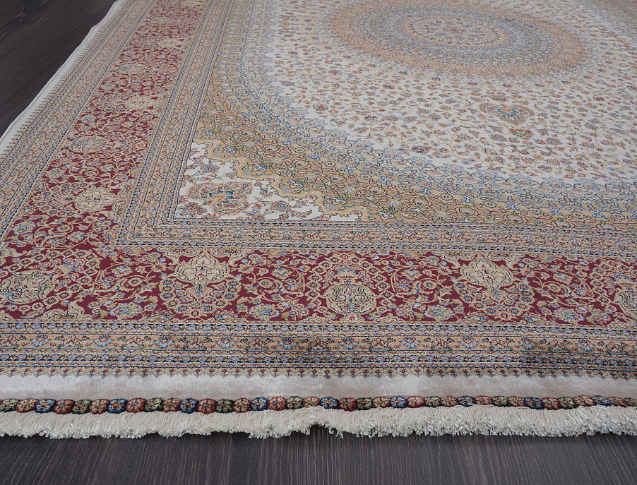 Бельгийский ковёр из шёлка и модала «PERSIAN QUM» 01209B-CRE N1