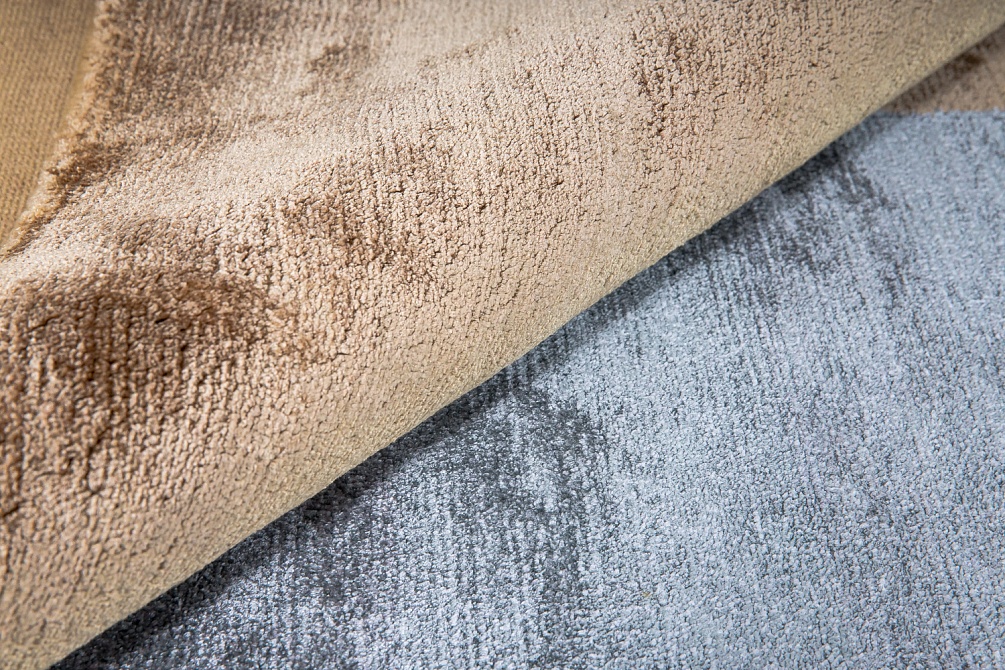 Индийский ковер из арт-шёлка «BAUHAUS» DESIGN №04-2-BEIGE-BLUE