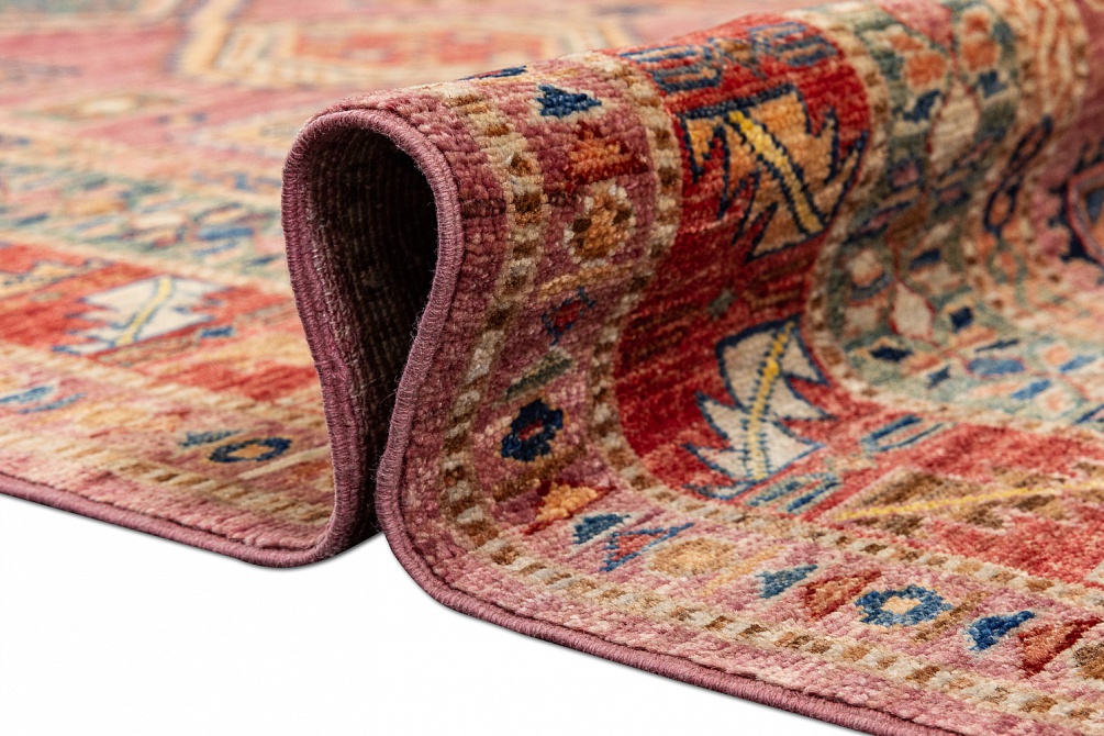 Пакистанский ковер из шерсти «KAZAK ROYAL» 253026-PURPAL-RED 10