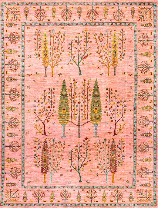 Пакистанский ковер из шерсти «SHAHI» PINK-PINK(243x318)