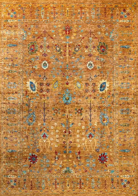 Пакистанский ковер из шерсти «SULTAN R» BRN-BRN(276x389)