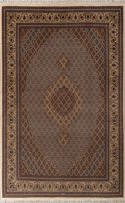 Иранский ковер из шерсти и шёлка «TABRIZ MAHI» 11-34-IR
