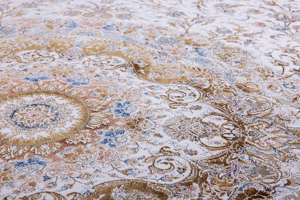 Иранский ковер из вискозы и акрила «Miras Collection» 1200-Cream 5