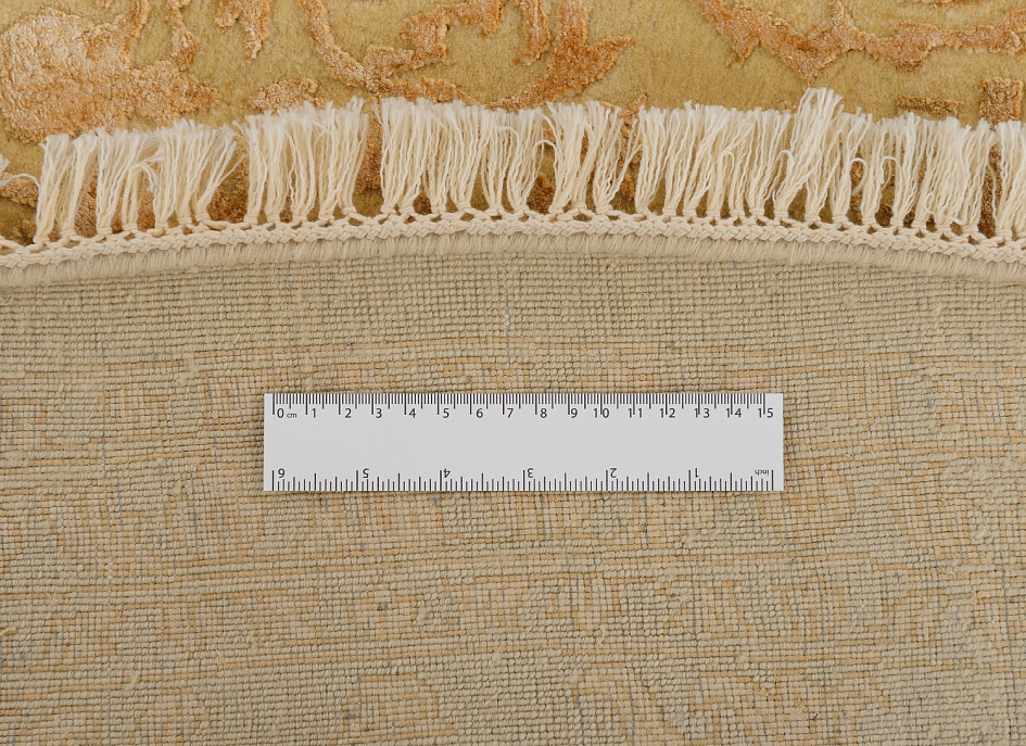 Индийский ковер из шерсти и арт-шёлка «KING OF AGRA» NO64-CRE-CRE(Round) 6