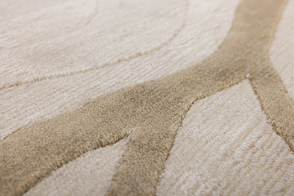 Индийский ковер из арт-шёлка и шерсти «EVEREST» 2023205-BEIGE