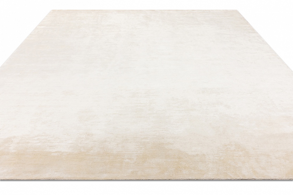 Индийский ковер из шёлка «BLANC DE BLANCS» PLAIN-WHITE