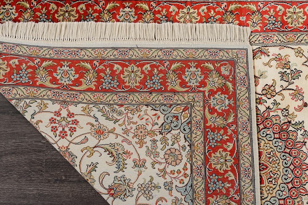 Индийский ковёр из шёлка «KASHMIR SILK 24Х24» WC 2014 CREAM