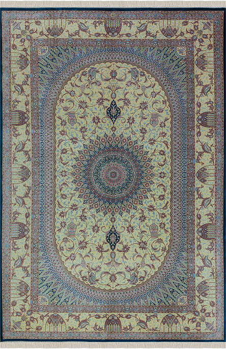 Иранский ковер из шёлка «QOM» 9-461-IR