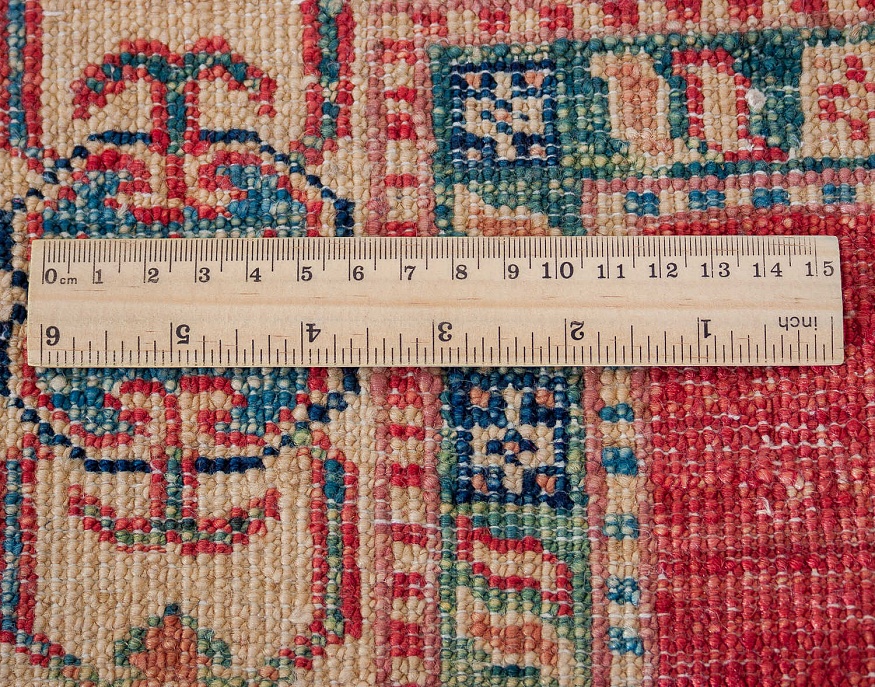 Пакистанский ковер из шерсти «KAZAK ROYAL» RED-BGE(80X243)