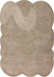 Индийский ковер из шерсти и эвкалиптового шёлка «VELVET MIRAGE» SYNC NEUTRAL 1