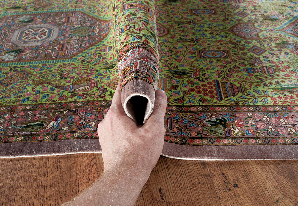 Иранский ковёр из шёлка «QOM» 14-115-IR JAMSHIDI