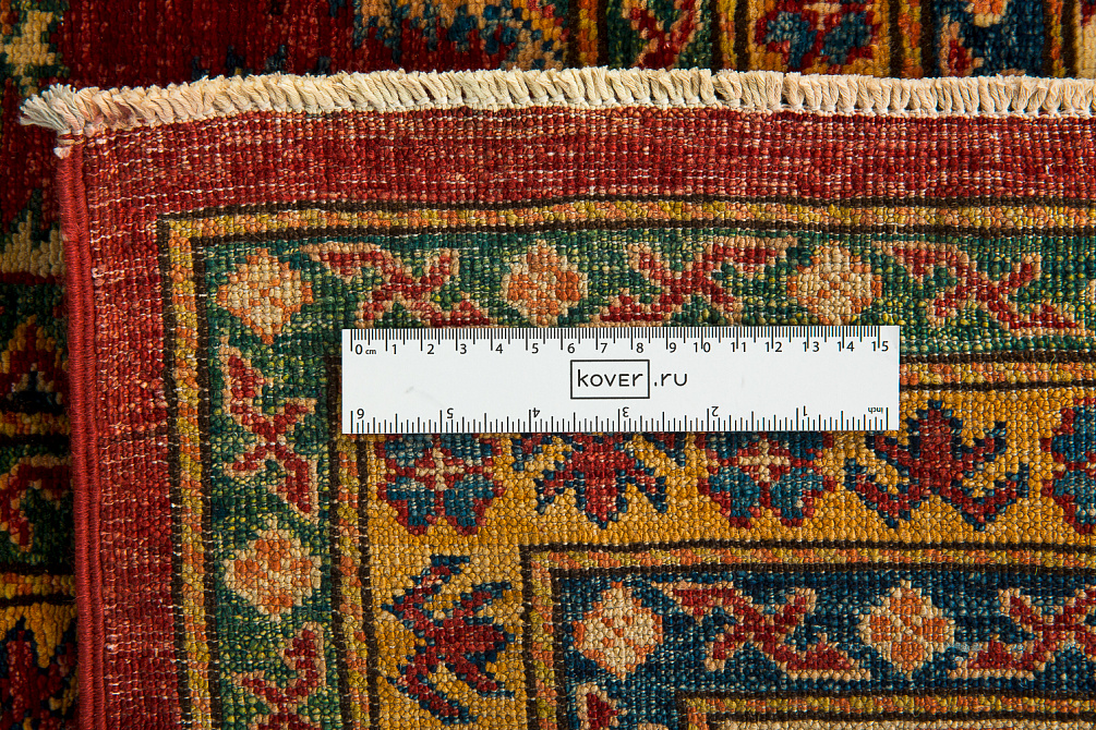 Пакистанский ковёр из шерсти «KAZAK SUPER» RED-IVR