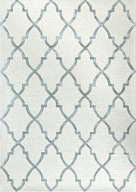 Индийский ковер из шерсти и арт-шёлка «DAMASC» PK03-IVR-GREY 1