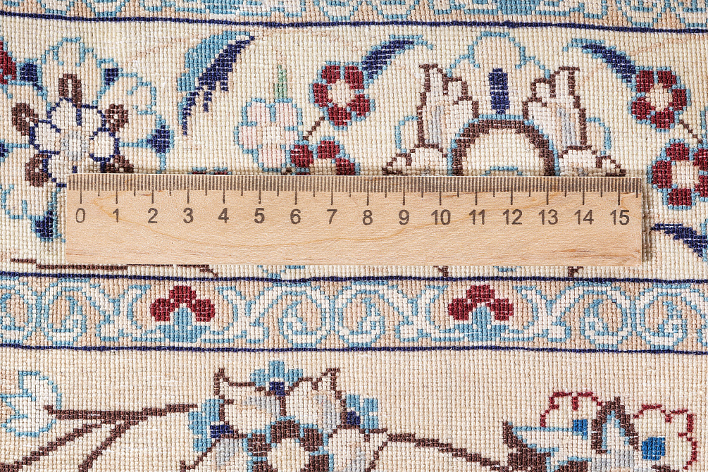 Иранский ковёр из шерсти и шёлка «NAIN 6LA» 14-296-IR
