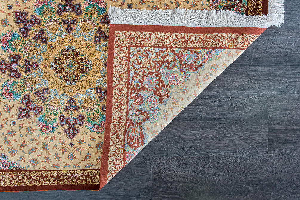 Иранский ковёр из шёлка «QOM» 9-192/S-IR