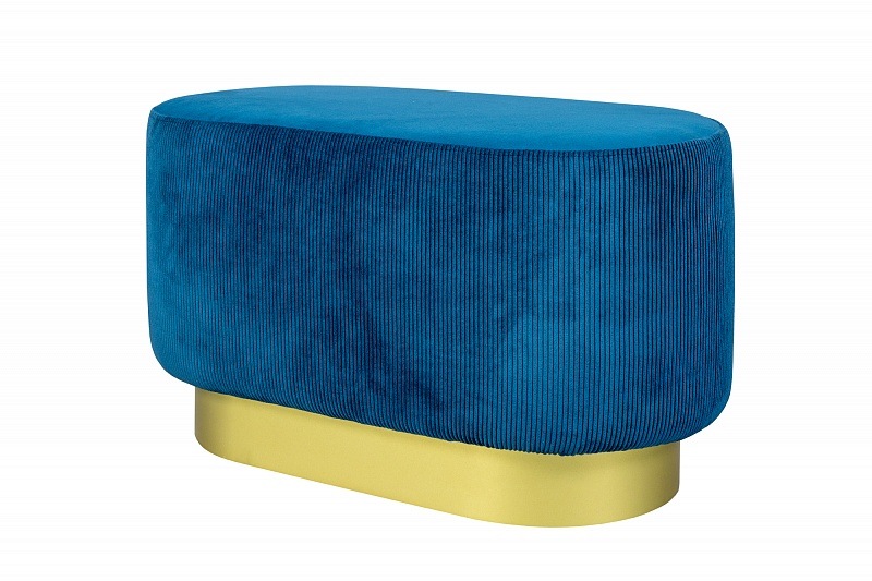 Пуф синий 820х460х420