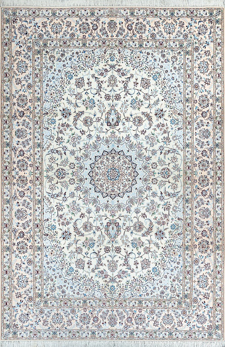 Иранский ковер из шерсти и шёлка «NAIN 6LA» 21-007