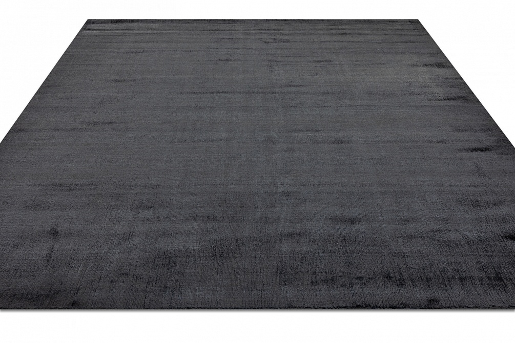 Индийский ковер из арт-шёлка «CROSS SPEСIAL» D110-CHARCOAL-BLACK