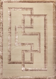 Индийский ковер из шерсти и арт-шёлка «RUSSEL SQUARE» G4-BGE 1